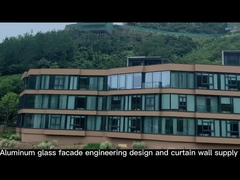 Fonte de vidro de alumínio do projeto de engenharia da fachada e da parede de cortina