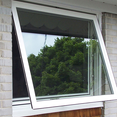 Da prova de alumínio da chuva de Windows da tempestade da vitrificação dobro janela respirável do toldo da liga