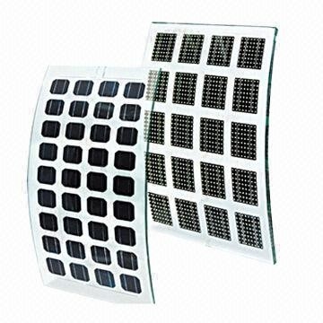 O painel solar moderado modelado claro forma arcos vidro fotovoltaico para a característica do módulo de BIPV