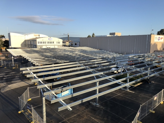 Sistema solar da montagem do Carport das estruturas solares de aço de dupla utilização dos Carports