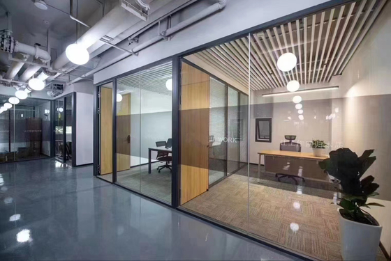 Isolação sadia dobro Frameless Demountable de paredes de separação de vidro