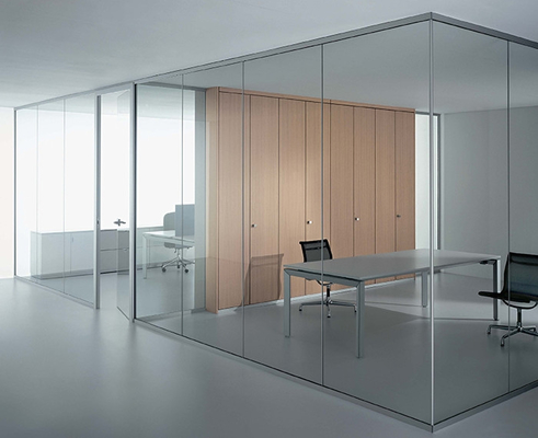 Isolação sadia dobro Frameless Demountable de paredes de separação de vidro