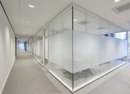 Isolação sadia dobro Frameless Demountable de paredes de separação de vidro