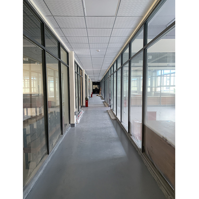 Separação de vidro Frameless interior da coluna dos divisores de sala da janela da parede do escritório