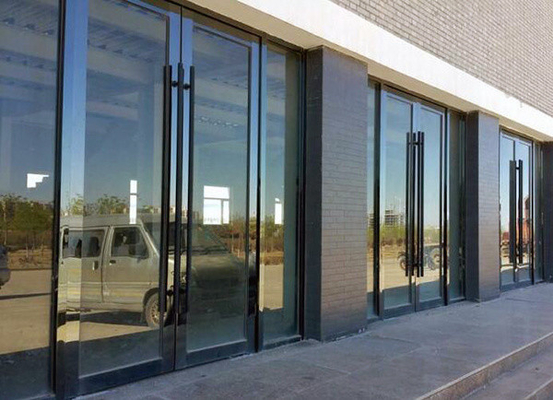Portas de entrada dianteiras da loja de vidro de alumínio comercial de NFRC com ADA Compliant Threshold