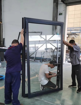 Portas de entrada dianteiras da loja de vidro de alumínio comercial de NFRC com ADA Compliant Threshold