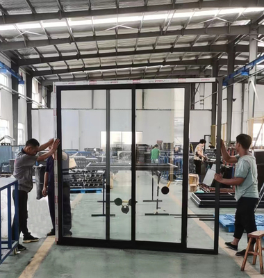Portas de entrada dianteiras da loja de vidro de alumínio comercial de NFRC com ADA Compliant Threshold