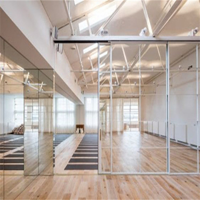 Paredes de separação de vidro Frameless à prova de som para o estúdio da dança/gravação