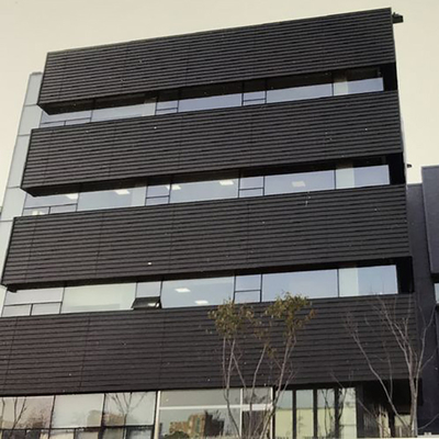 Quadro de vidro de alumínio de Windows da fita moderna da fachada do painel para a construção