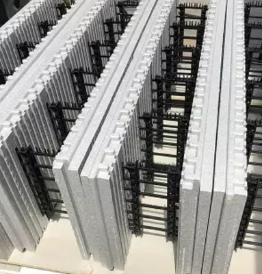 O isopor isolou blocos de espuma concretos da fundação concreta ICF da espuma