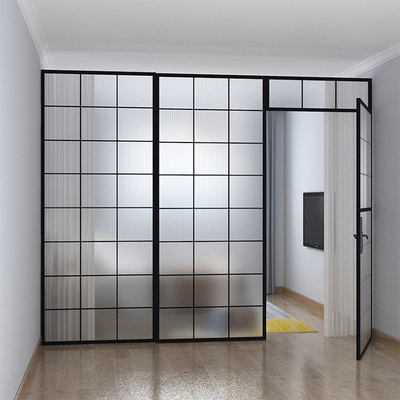 6 - paredes de separação de vidro moderadas customizáveis grossas de 12mm com a porta fácil instalar