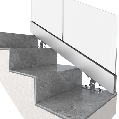 Contemporâneo moderno moderado laminado/único da balaustrada de vidro da escada