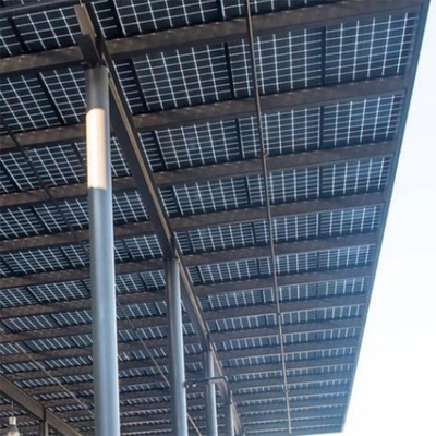Telhado do pátio exterior/claraboia de construção solares do para-sol/dossel com sistema da fachada de BIPV
