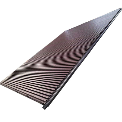 Woodgrain Alumínio Grille vedação para portas de garagem exterior durável