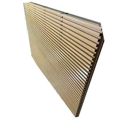 Woodgrain Alumínio Grille vedação para portas de garagem exterior durável
