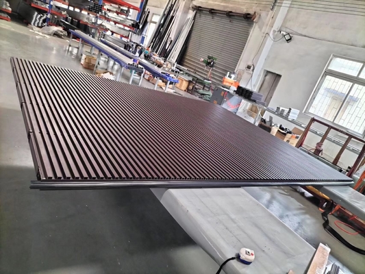 Woodgrain Alumínio Grille vedação para portas de garagem exterior durável