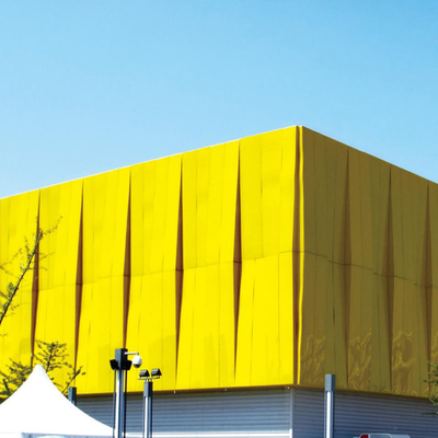 Folhas de fachada de revestimento de metal de liga de alumínio para construção de paredes de cortina