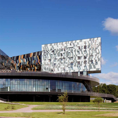Painel de malha de metal moderno para solução de tecto de edifícios Veneer de alumínio