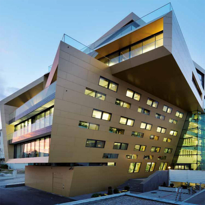 Painel de malha de metal moderno para solução de tecto de edifícios Veneer de alumínio