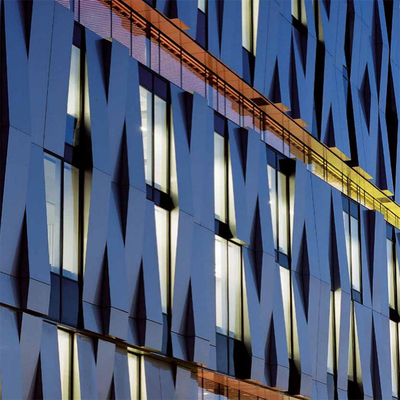 Painel de malha de metal moderno para solução de tecto de edifícios Veneer de alumínio