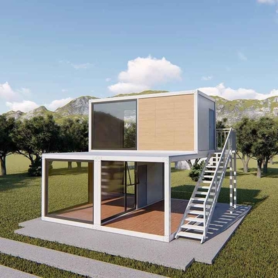 Casa modular de dois andares para escritório e casa pré-fabricada para alugar