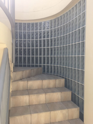 Blocos de cristal mosaico azulejo decoração parede divisória vidro sólido tijolo parede cortina