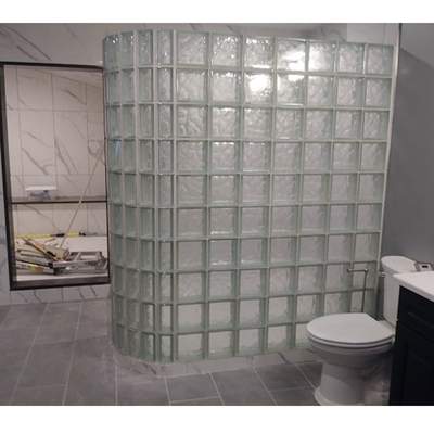 Blocos de cristal mosaico azulejo decoração parede divisória vidro sólido tijolo parede cortina