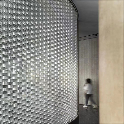 Blocos de cristal mosaico azulejo decoração parede divisória vidro sólido tijolo parede cortina