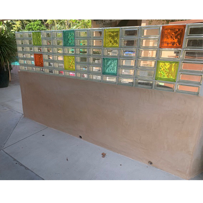 Edifício Decoração de azulejos de mosaico transparente Parede divisória Parede cortina de vidro sólido