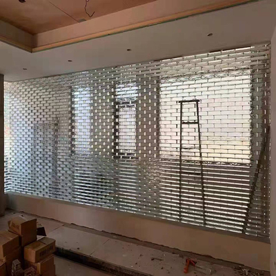 Edifício Decoração de azulejos de mosaico transparente Parede divisória Parede cortina de vidro sólido