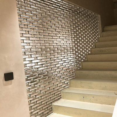 Edifício Decoração de azulejos de mosaico transparente Parede divisória Parede cortina de vidro sólido