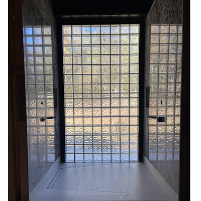 Blocos de cristal mosaico azulejo decoração parede divisória vidro sólido tijolo parede cortina
