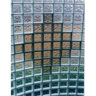 Telas de mosaico de vidro de parede interior transparente para bloco de vidro de cozinha
