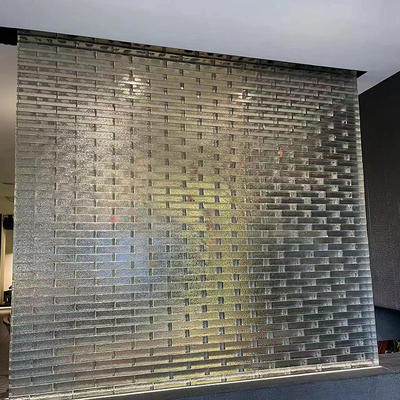 Telas de mosaico de vidro de parede interior transparente para bloco de vidro de cozinha