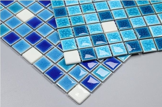 Mosaicos Contemporâneos azulejos brilhantes brilham no escuro azulejos da piscina