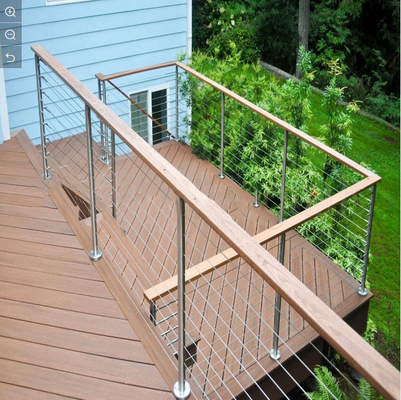 Balustrade de escada de alumínio montada no chão com espessura de vidro de 8 mm - 17,5 mm