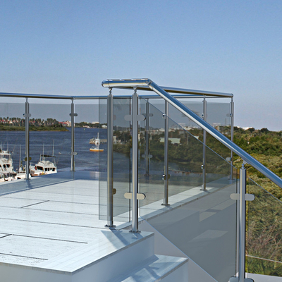 Balustrade de vidro montada em trilho de alta velocidade com durabilidade superior a 5 anos