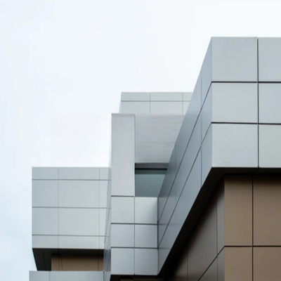 Painel isolante de alumínio metálico de cor escovada e durável para edifícios de longa duração
