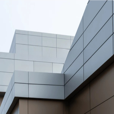 Painel isolante de alumínio metálico de cor escovada e durável para edifícios de longa duração