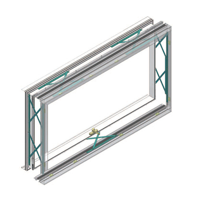 Push Flat Window Frosted Glass / Glass de banheiro com cor e forma personalizados