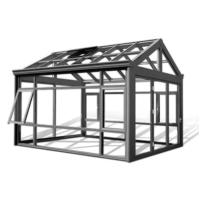 Jardim de Inverno de vidro transparente de alumínio com vidro low-E duplo temperado