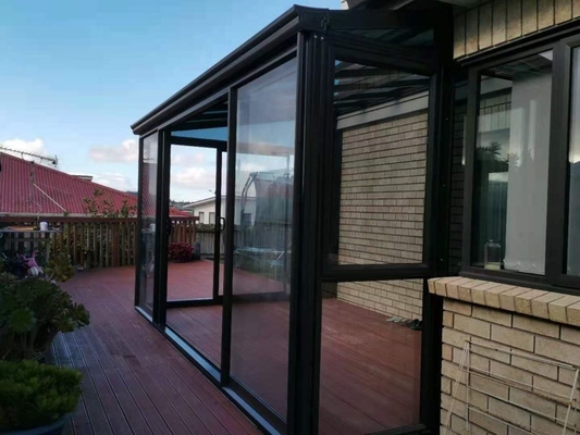 Jardim de Inverno de vidro transparente de alumínio com vidro low-E duplo temperado