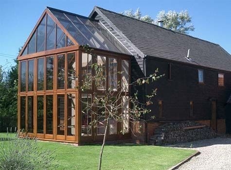 Casa portátil com telhado de vidro temperado revestido de pó, moldura de alumínio finalizada lisa