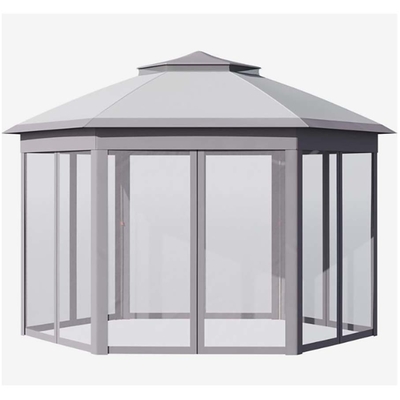 Tecido de casa de vidro de alumínio retrátil para salas de sol de casa de vidro de super amplo recinto