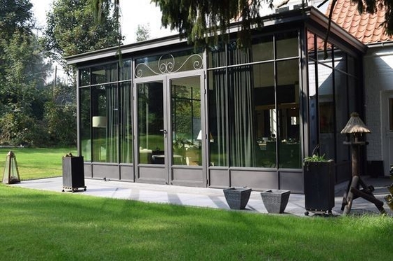 Casa de sol de acabamento liso e revestido com pó para três estações