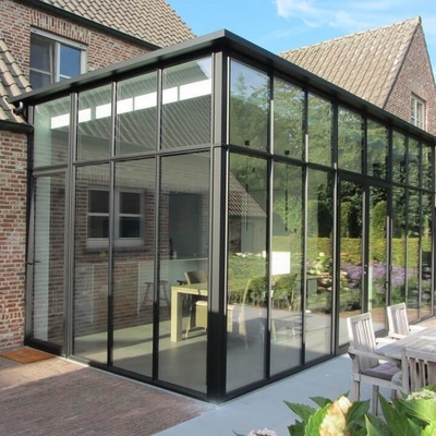 Sliding Double Door Four Season Sun House para Profil de Alumínio em Edifício de Escritórios