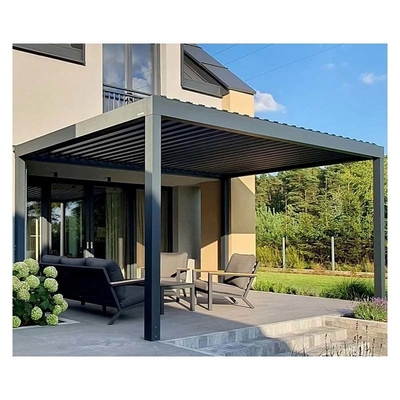 Todos os Tempos Customizado Roof Shutter Elétrico Alumínio Pergola Para Pavilhão Jardim