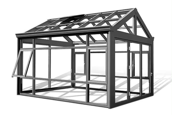 Edifício de escritórios moderno Design Quatro estações Casa de sol para salas de tela de perfil de alumínio