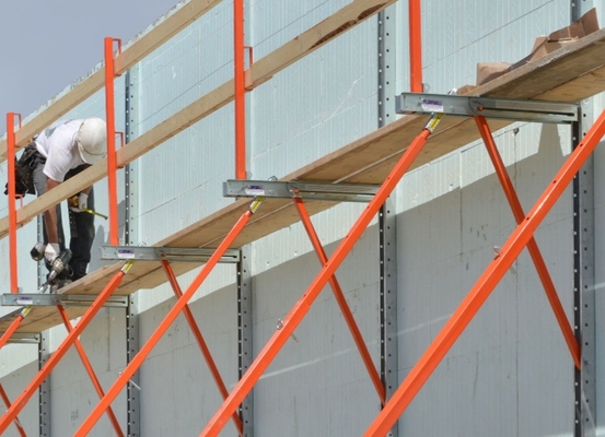 Proteção de parede ICF feita de aço com comprimento de 3000 mm e composição química