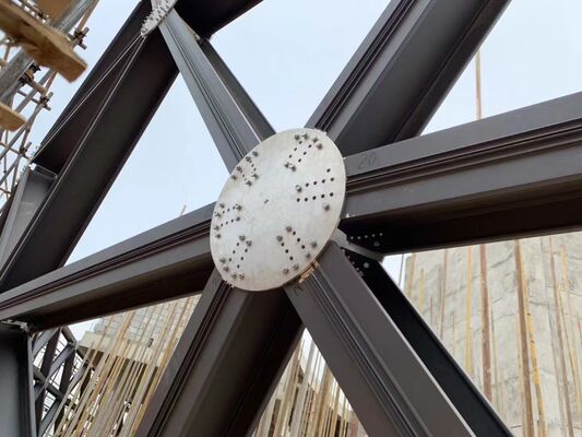 Edifício de teto de cúpula de liga de alumínio com cobertura de clarabóia de folha de fibra de vidro de FRP